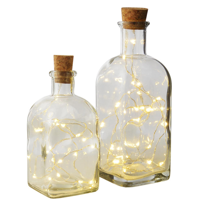 House of Hampton Max Bruce 2 Piece Decorative Bottle Set & Reviews